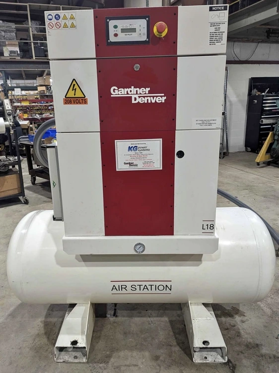 Used 2018 GARDNER DENVER L18 Rotary Screw & Sliding Vane Air Compressors Massachusetts US | ARC Equipment Corp #1136240
