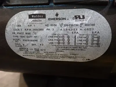 USED HALDEX HYDRAULICS 0122660 010208