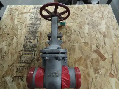 Ladish 8276-2114-40D Manual Wedge Gate Valve 4" Buttweld 150# CF8M SS 275 PSI