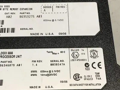 USED ALLEN BRADLEY 1756-L55 SER A