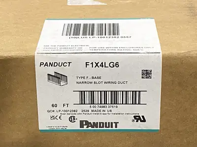 New | in-Stock Panduit Narrow Slot Wiring Duct Type F 6ft Lengths PKG OF 60ft Conduits Michigan US | Maverick Industrial Sales #1414357