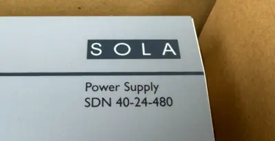 EMERSON SOLA SDN-40-24-480 POWER SUPPLY 340-576V SDN4024480 REFURBISHED