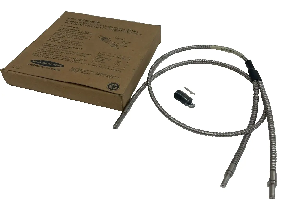 NEW BANNER ENGINEERING BA1.53SMETA FIBER OPTIC CABLE BA153SMETA