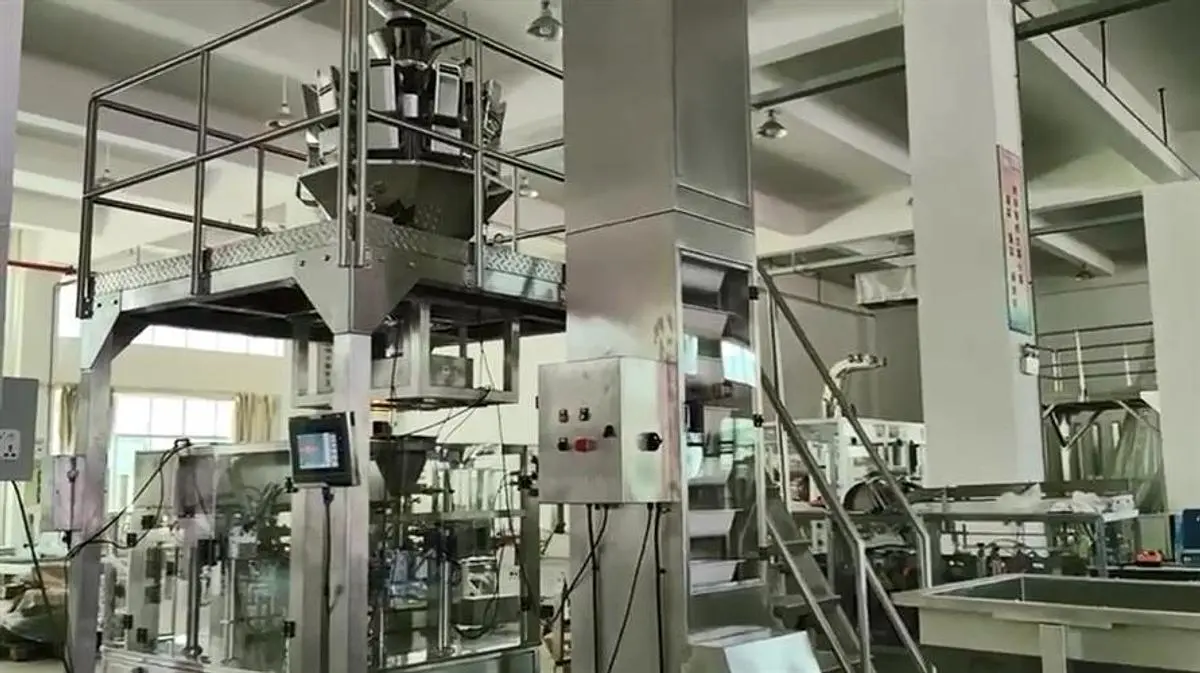 New Genesis Rotary Pre-Made Pouch Machine with 14-Head Scale