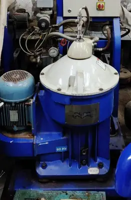 Alfa-Laval S-826 fuel/lube oil purifier, 316SS.