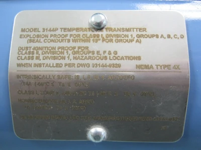 Used Rosemount 3144 D1NAB4M5 Sensors New Hampshire US | Bitter End Trading #1493543