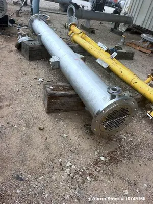Used Perry Products 225 Sq Ft Vertical Shell & Tube Heat Exchanger, 304L Stainless, 2015