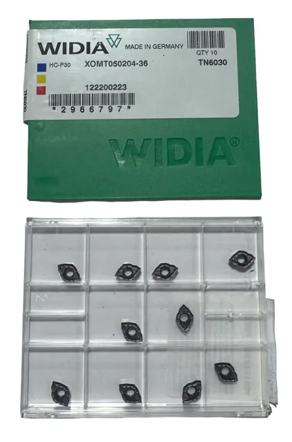 Widia Carbide Insert XOMT050204-36 Grade TN6030 Turning Inserts 10 Pack