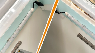 171-0343 80" 3 Glass Door Self Contained Freezer