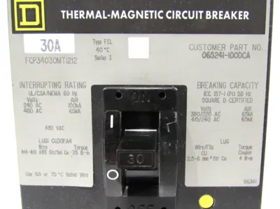 NEW SQUARE D FCP34030MT1212 CIRCUIT BREAKER