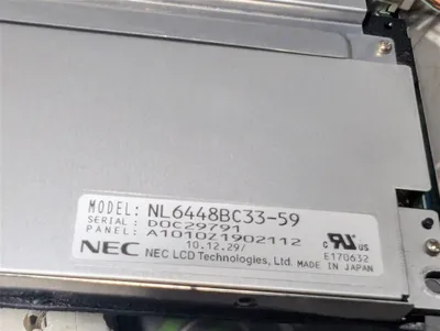 NEC NL6448BC33-59 10.4" LCD Display Assembly 640x480 Used