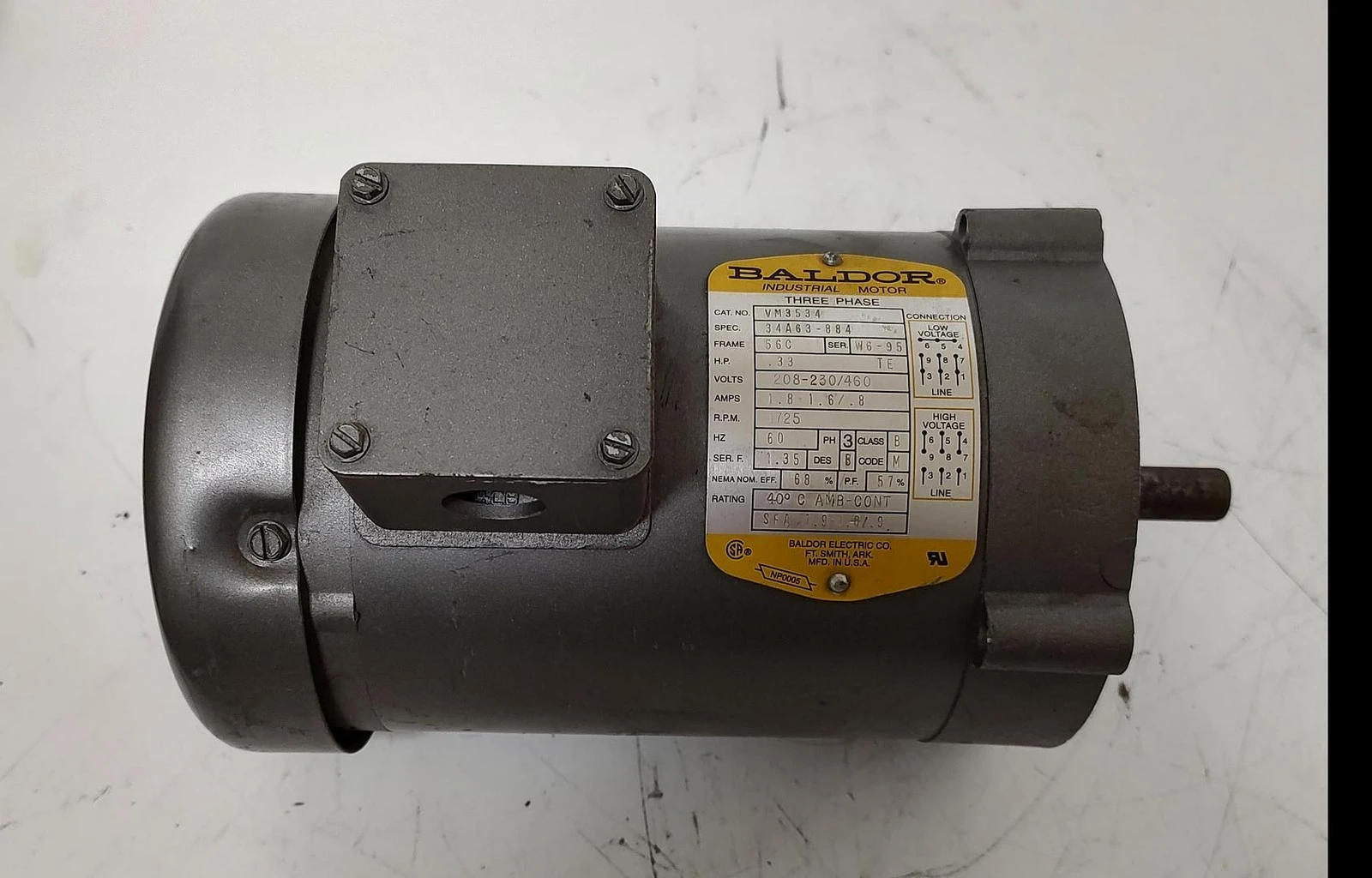 New | in-Stock BALDOR VM3534 A.C. Motors Kentucky US | Edwards Industrial Repair #1332118