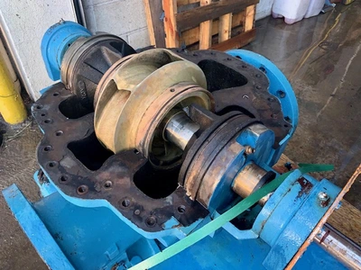 Goulds ITT pump type 3408 model 100 size 8x10-12L with base and motor