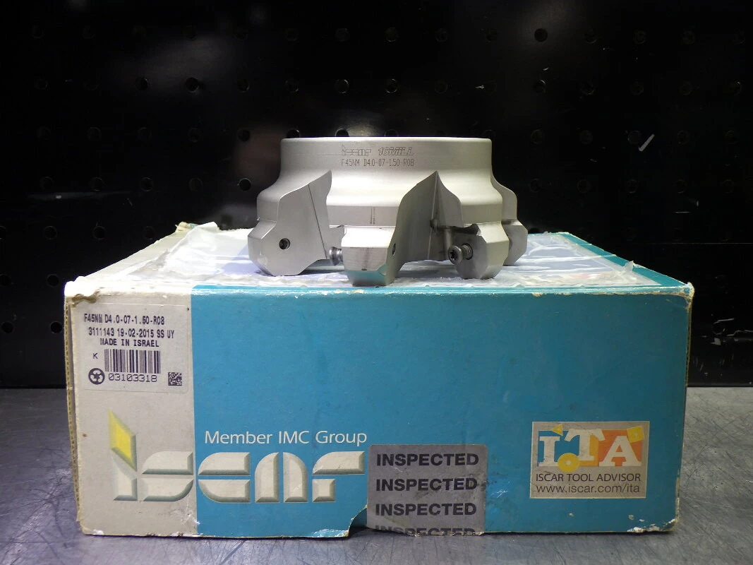 Iscar 4" Indexable Facemill 1.5" Arbor F45NM D4.0-07-1.50-R08 (LOC313B)