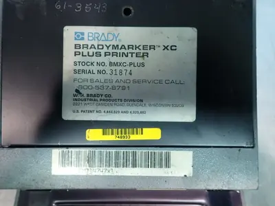 Used BRADY BMXCPLUS Label Printers Ohio US | HGR 24 #915940