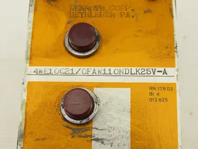 Rexroth 4WE10C21/0FAW11ONDLK25V-A Hydraulic Directional Control Solenoid Valve