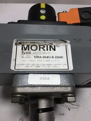 Morin Tyco MRA-004U-K-D000 Pneumatic Rack & Pinion Actuator