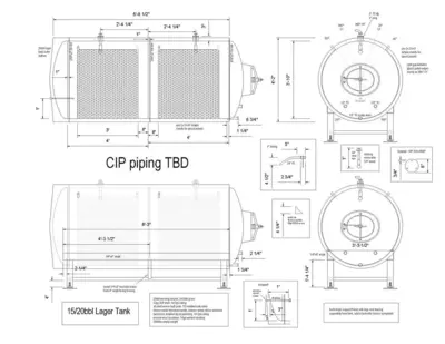 Used 2022 PRACTICAL FUSION 20 BBL LAGER Stainless Steel Tanks Oregon US | Ager Tank & Equipment Co. #1567597
