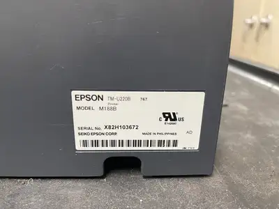 Used EPSON Used Epson TM-U220B M188B Thermal Retail POS Receipt Printer - HLR Thermal Printers Illinois US | Falcon Restaurant Supply #1376364