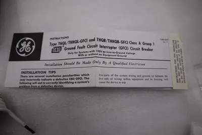 General Electric THQB1120GF Ground Fault Circuit Breaker - STOCK GF133A