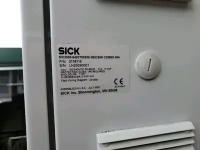 USED SICK SIC2000-9420T00S06 MSC-SIM COMBO 40A CONTROL CABINET