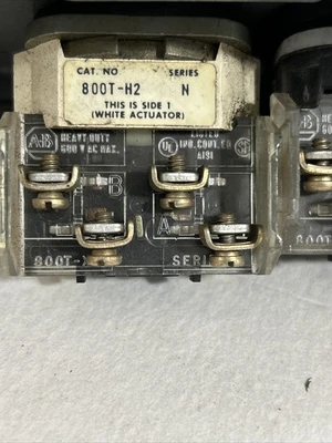 Allen Bradley Push Button Control Panel  Emerg. Stop,Run,Off/On Fast Shipping!