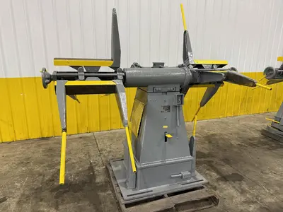 2500 LBS X 12" COOPER WEYMOUTH DOUBLE END PULL-OFF COIL REEL UNCOILER: STOCK #22619