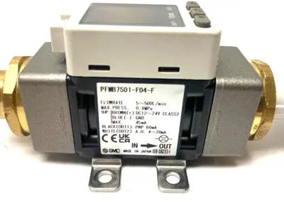 USED SMC DIGITAL AIR FLOW SWITCH 5~500L/MIN, DUAL-COLOR