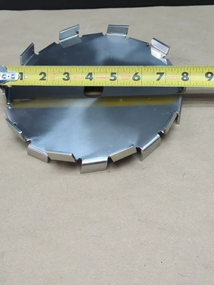 Stainless Steel Saw Tooth Type Mixing Dispersion Blade 8" Diameter