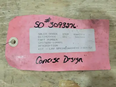 USED CONCISE DESIGN SX07688-104491