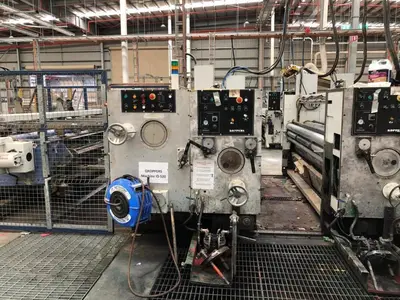 66″ x 115″ Koppers 3 color Rotary Die Cutter with Stacker