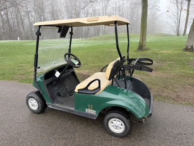 (1) 2017 E-Z-Go golf cart with a Kawasaki gas engine, model 625111G01, does not include Club canopy,...