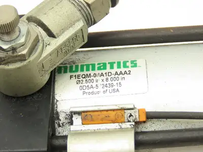 Numatics F1EQM-08A1D-AAA2 Pneumatic Air Cylinder 2.5" Bore x 8" Stroke 5/8" Rod