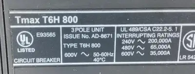 USED ABB T6H800
