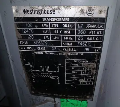 USED 1972 WESTINGHOUSE 8E6679