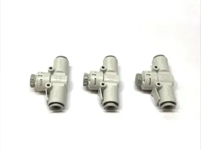 New | in-Stock SMC In-Line Flow Control Speed Adjustment Valve Fitting Pump & Valve Parts Michigan US | Maverick Industrial Sales #1391155