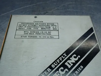 Used POWERTEC INC 9J530013PS1318A DC Power Supplies Ohio US | HGR 24 #1070184