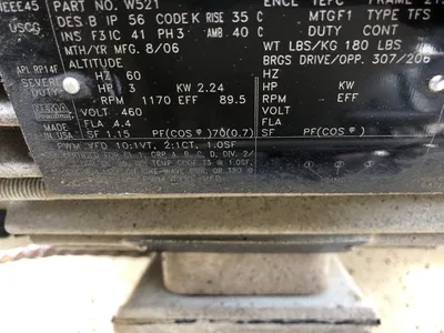 Eaton Vickers Hydraulic Power Unit 123AL00878A 15 hp electric motor w/pump