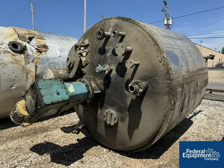 Used Alloy Fabricators 3,500 Gal Alloy Fab Kettle, S/S, 5/150# Stainless Steel Tanks Ohio US | Federal Equipment Company #129509