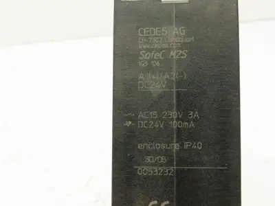 Cedes SafeC M2S Safety Relay 230VAC 3A 24VDC 100mA 103 106 IP40