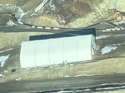 120 ft x 40 ft x 32 ft Dry Storage Tent