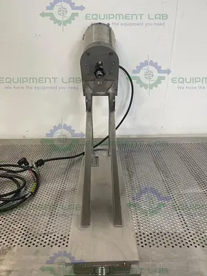 USED SCHAEFER TECHNOLOGIES CP-4200 CAPSULE POLISHER W/ BALDOR VSWDM3538 MOTOR
