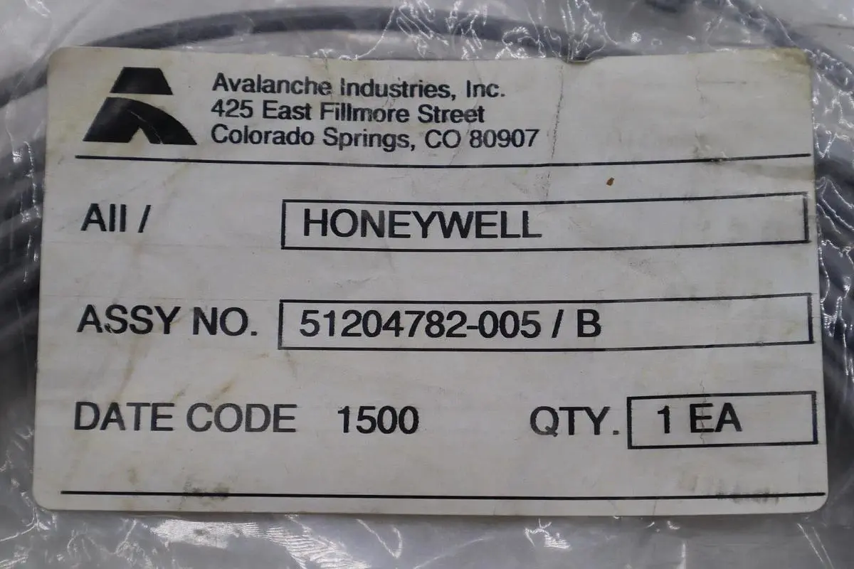 NEW Honeywell 51204782-005 / B Durafet II Cable STOCK 5471