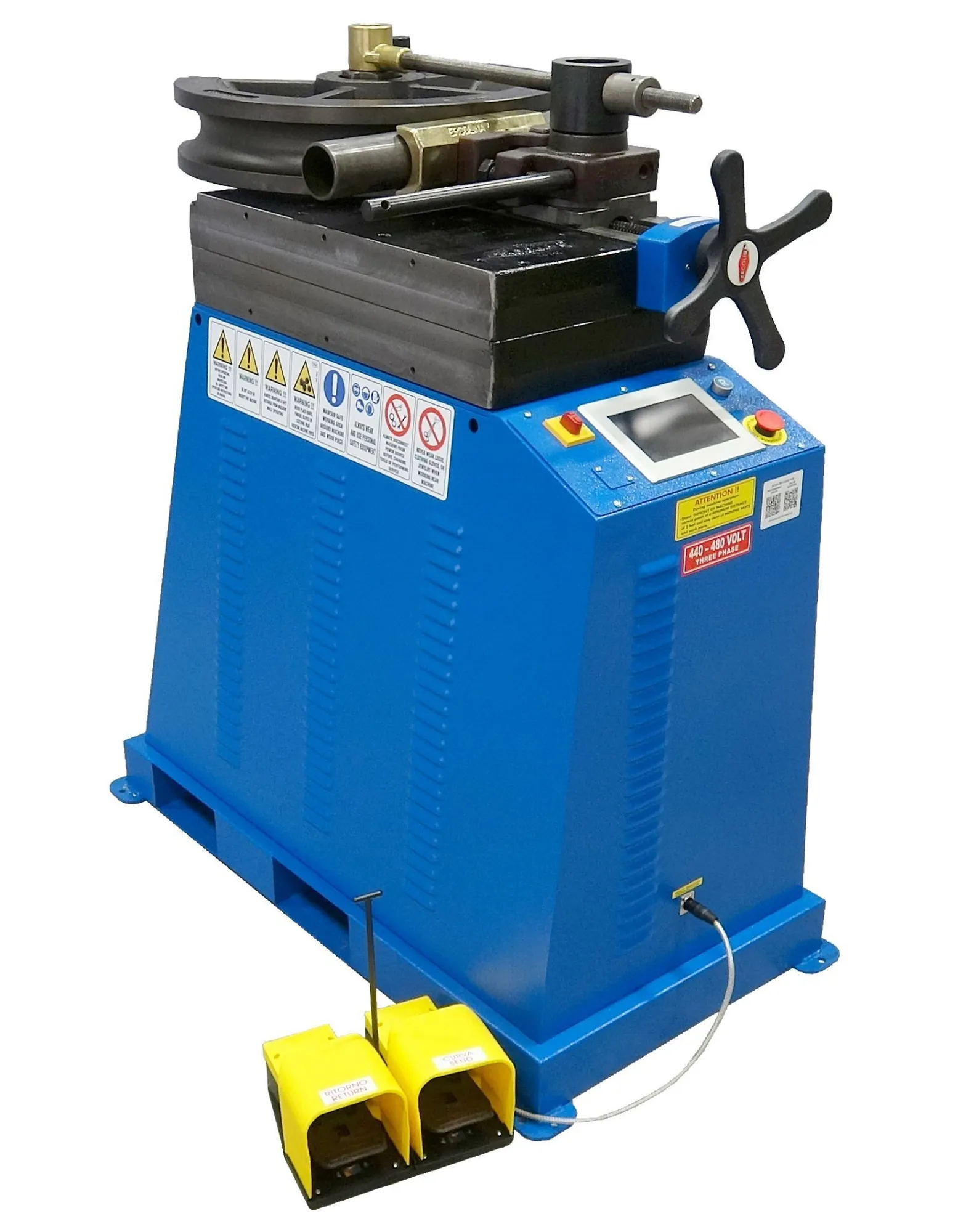 NEW ERCOLINA TB100 Top Bender bends to 4" tube, 480 Volt