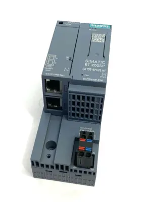 USED SIEMENS 2-PORT INTERFACE MODULE IM 155-6PN/2 W/ 6ES7193-6AR00-0AA0 BUS AD