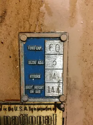 USED 1989 BLISS C-60