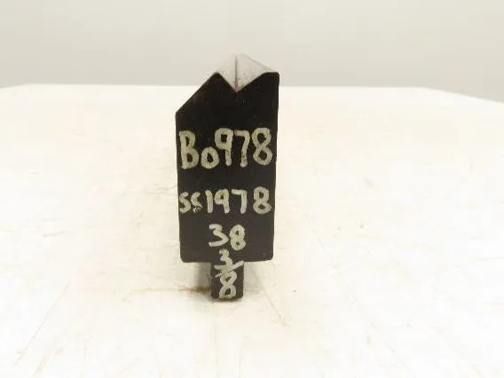 Press Brake Die 36-1/2" Long 90° V 1/2" Tang 1-13/32" W 2-13/16"H Offset