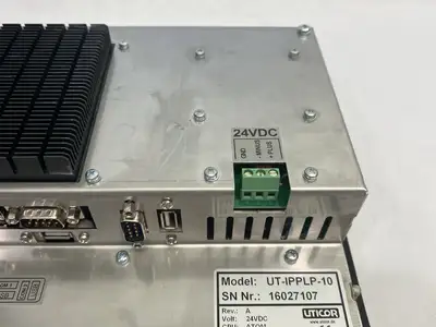 Used Uticor Touch Screen Industrial Panel PC 10.4" TFT 1024 x 768 Res. Automation Control (HMI) Michigan US | Maverick Industrial Sales #1399983