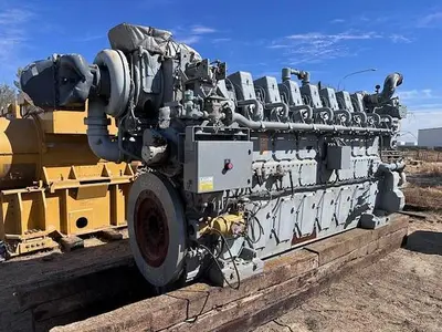 CAT G3608 / Ariel Model JGC-4 Two Stage Compressor - Cylinder Sizes 14.125" x 14.125" x 8.375" x 8.375" Less Engine
