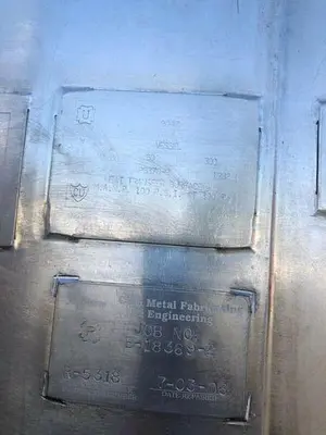 USED PAUL MUELLER 4000 LITER SS JACKETED REACTOR W/ AGITATOR 50 PSI FV &100 PSI